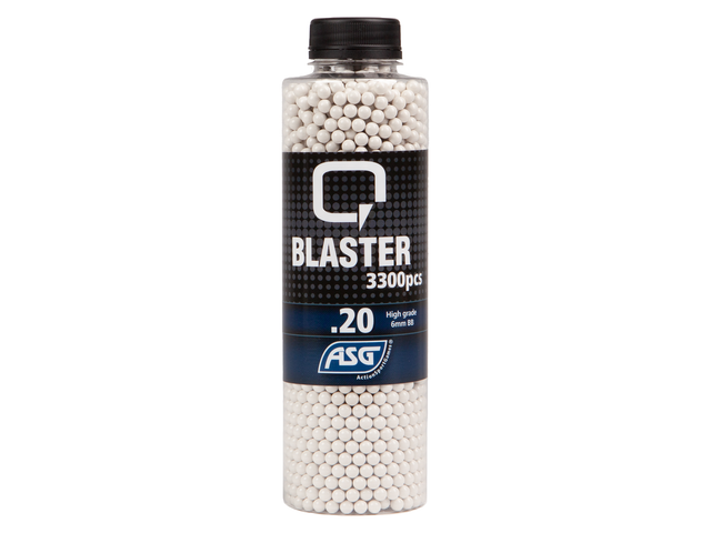 Q Blaster, 0.20g, airsoft BB, 3300 stk. flaske