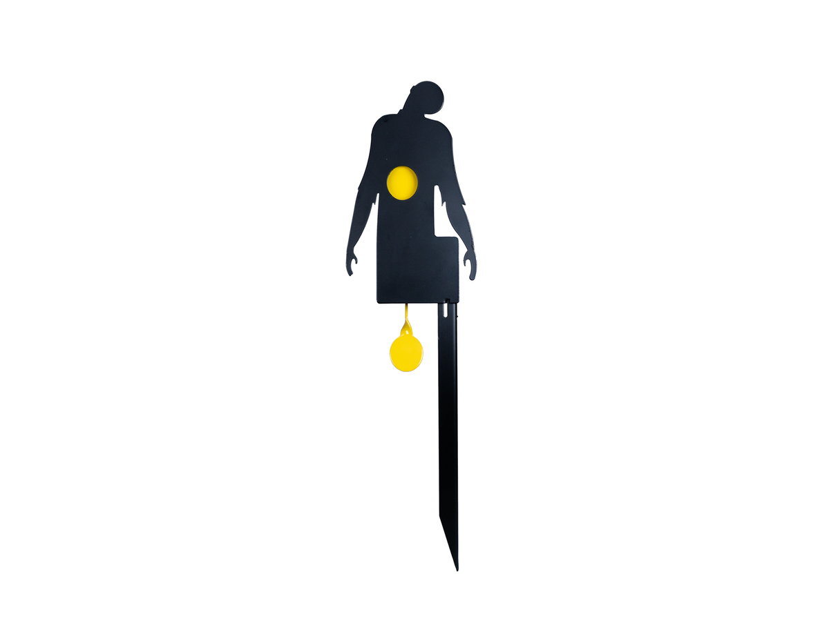 Wall mount zombie hit & reset target