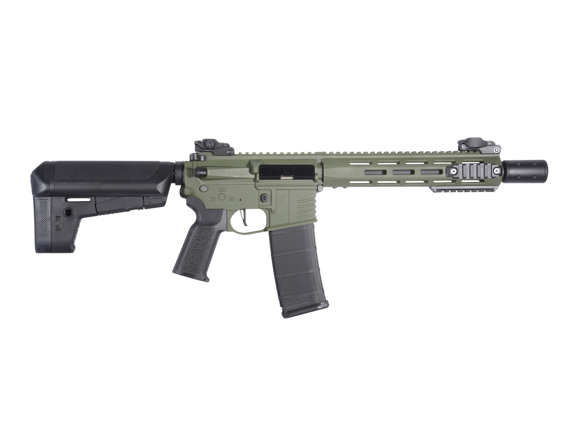 Delta Armory M4 AR15 M-LOK 10" SilentOps Charlie, Olive