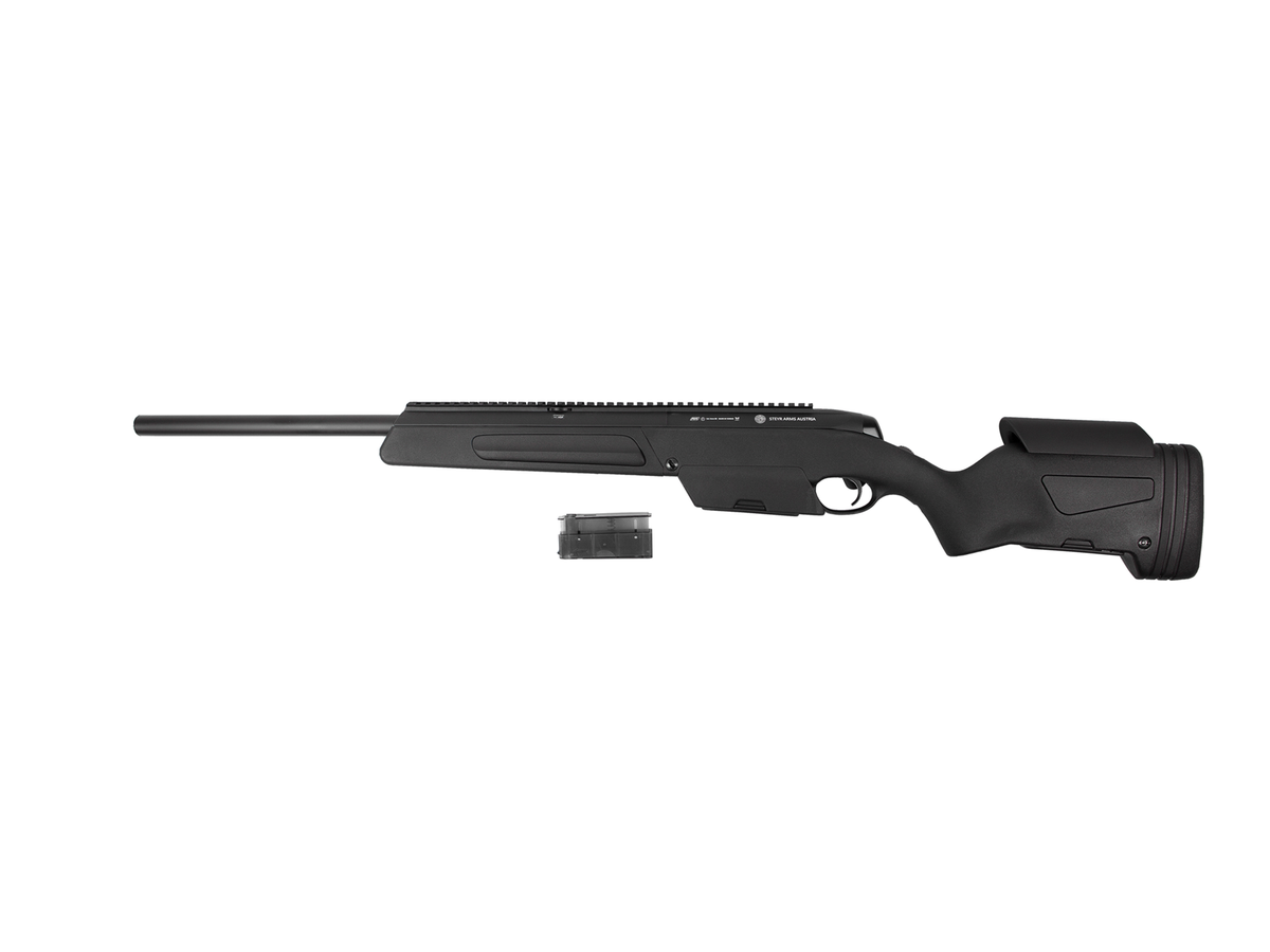 Steyr Scout Elite, Sniper rifle, Fjeder, Sort