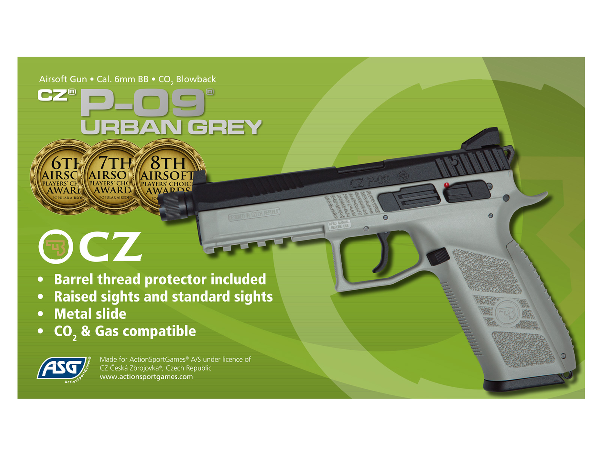 CZ P-09, CO2, Blow Back, Urban Grey