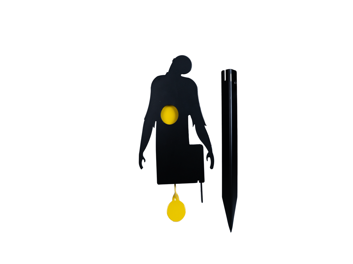 Wall mount zombie hit & reset target