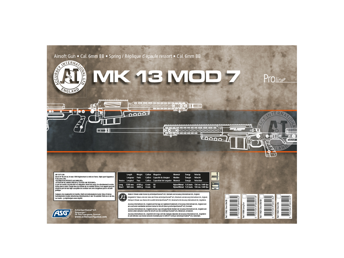 Accuracy International MK13 Compact, Spring, Black