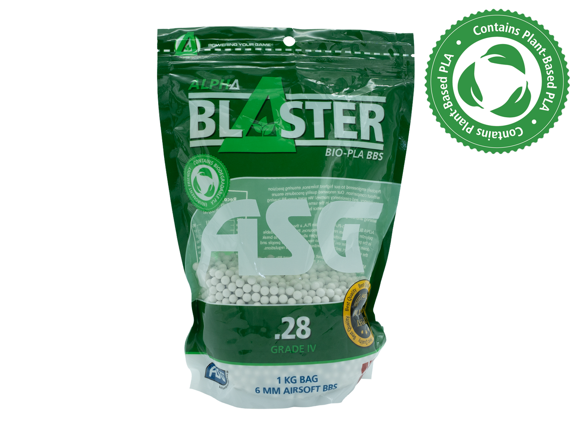 Alpha Blaster PLA kugler, 0,28 g - 1 kg pose