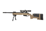 Specna Arms SA-S03 CORE Sniper Riffel med Scope og Bipod Tan