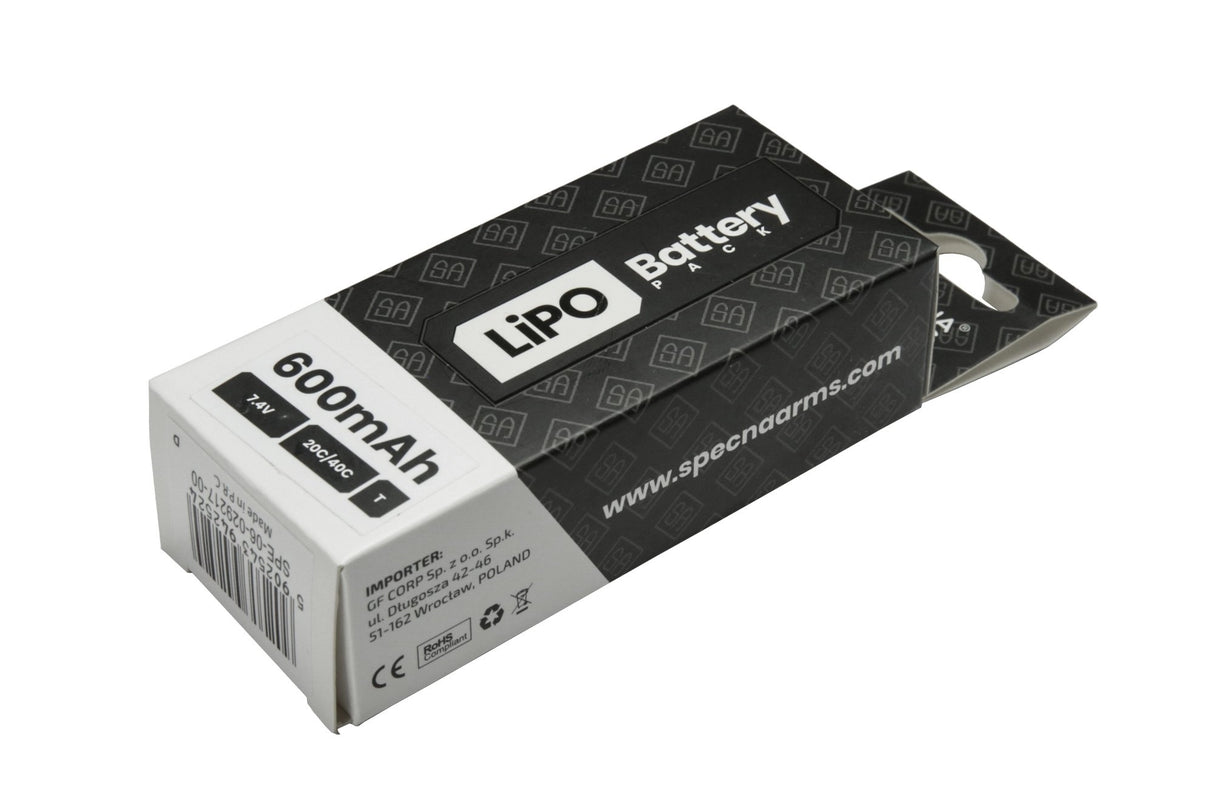 LiPo 7,4V 600mAh 20/40C Batteri – Tamiya mini