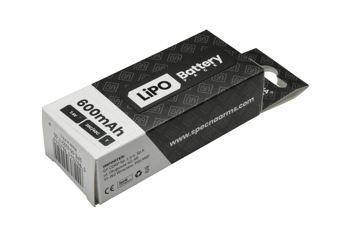 LiPo 7,4V 600mAh 20/40C Batteri – Tamiya mini