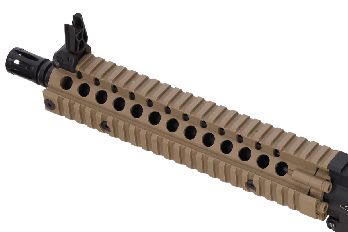 Daniel Defense MK18 SA-F19 FLEX Gen.2 AEG Assault Rifle 10.5" – Half-Tan