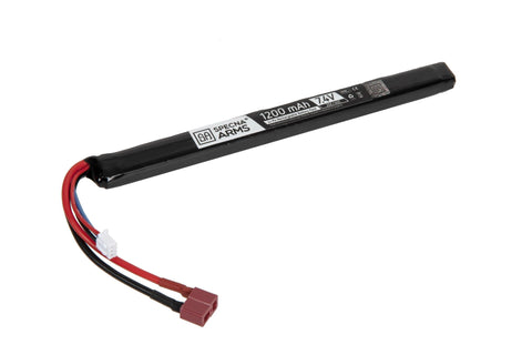 LiPo 7.4V 1200mAh 20C/40C Battery - T-Connect (Deans) - Under AK Dust Cover