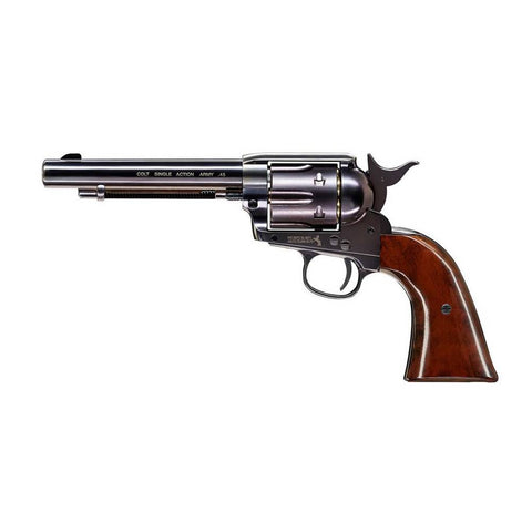 Colt SAA .45 5.5" Airgun Revolver - Blued / Brown