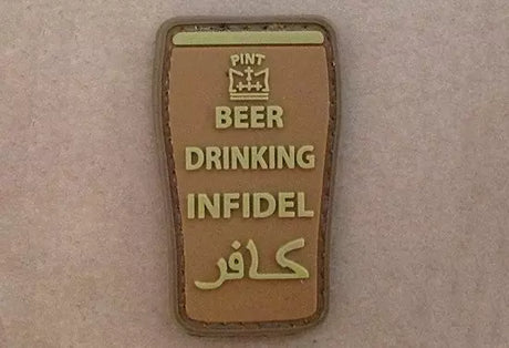 BEER DRINKING INFIDEL - PATCH