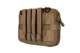 Large Administration Pouch with a Map Holder - Tan