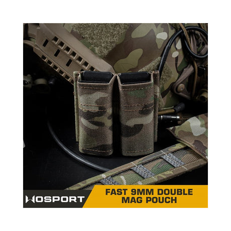 FAST Type Double 9mm Magasin pouch - Multicam