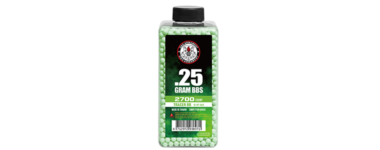 0.25G Tracer Kugle - 2700R - Green