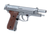 KWC M9 Silver Fjeder Pistol - 6 mm