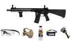 Pakke Tilbud Colt M4 Lima - Sort m/ Batteri, Oplader, Briller, Mesh Og Kugler