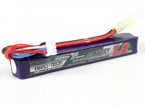Airsoft Batteri 7.4V 1200mAh stang