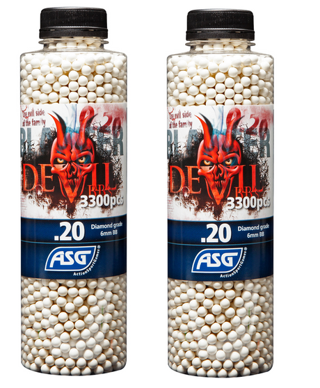 Blaster Devil, 0.20g, airsoft BB, 3300 stk. flaske