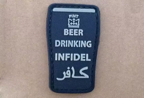 BEER DRINKING INFIDEL - PATCH