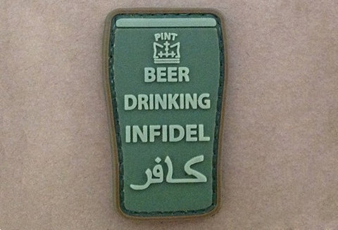 3D PATCH - Beer drinking infidel