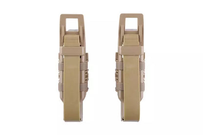 Double Open Pistol Magazine Pouch - Tan
