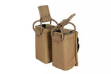 Double Pistol Pouch - Coyote Brown