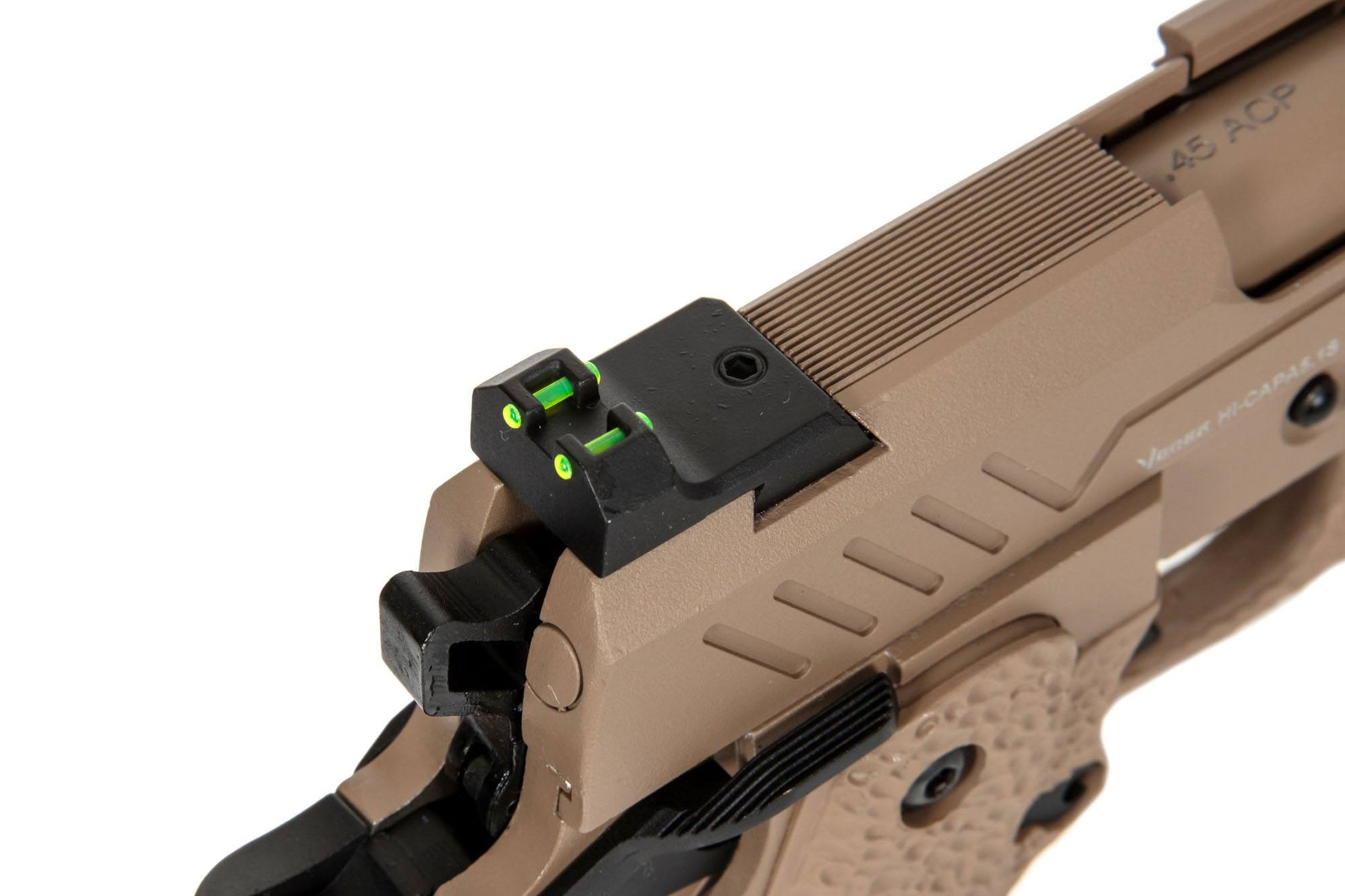 Gaspistol sælges til Danmarks bedste priser - Salg af Airsoft, HArdball og softguns til hele Danmark Vorsk Hi-Capa 5.1 Split Side med gas blowback - Airsoftgeek