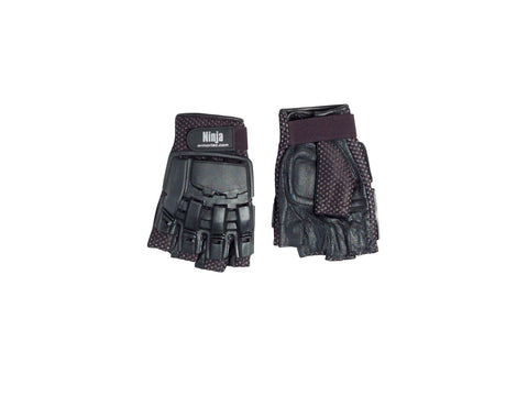 Armor half-finger leather gloves