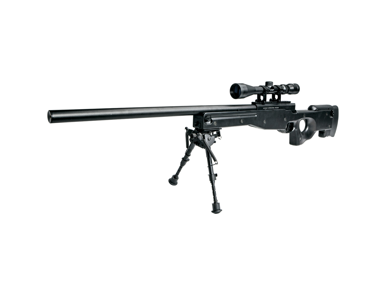 Airsoftriffel, SL, fjeder, AW 308 sniper, sort