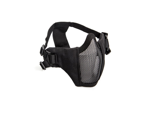 METAL MESH W/ CHEEK PAD - BLACK