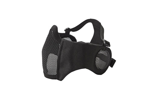 METAL MESH W/ CHEEK PADS &amp; EAR PROTECTION - BLACK