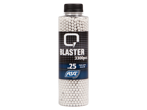 Q Blaster, 0.25g, airsoft BB, 3300 stk. flaske
