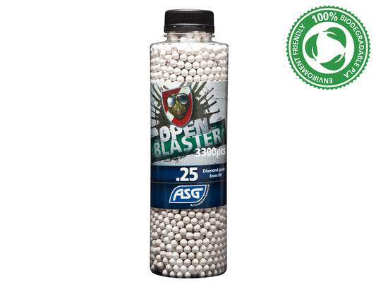 Open Blaster, 0.25g, airsoft bio BB, 3300 pcs. bottle
