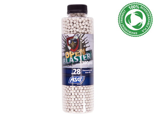 Open Blaster, 0.28g, airsoft bio BB, 3300 pcs. bottle