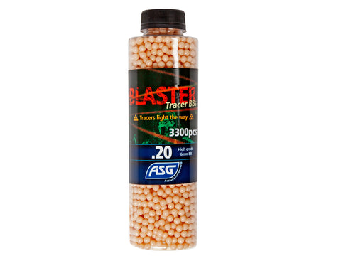 Blaster Tracer, 0,20g, airsoft BB, 3300 stk. flaske - rød