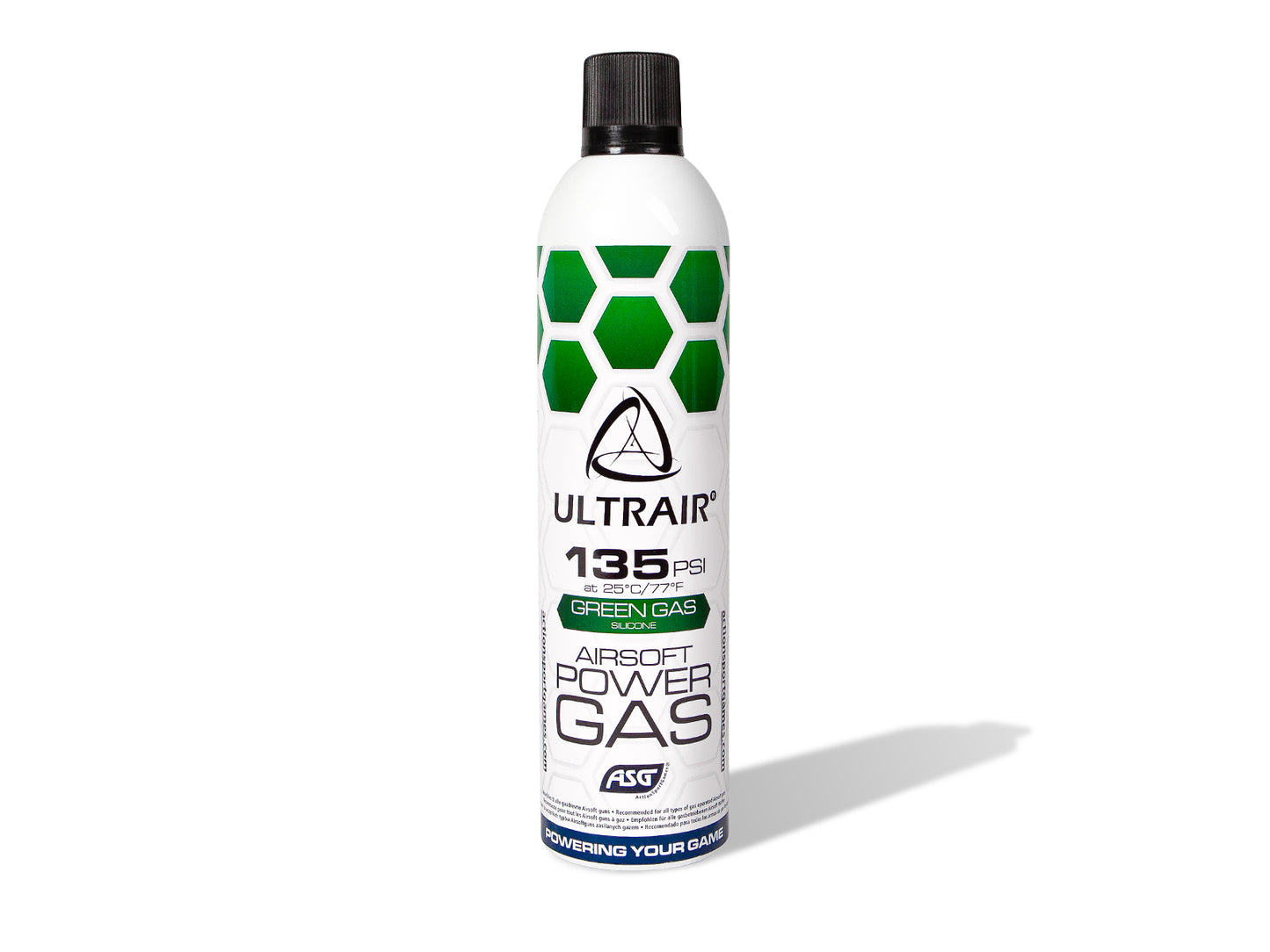 Ultraair Power Propellent Gas m/ Silikone, 135 PSI 570 ML