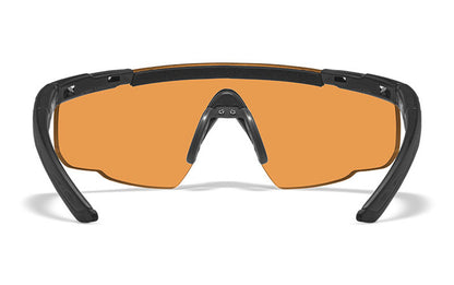SABER ADVANCED - Mat Sort Stel, Grå/Klar/Klar Orange Linse