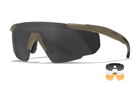 SABER ADVANCED - Matte Sand Color Frame, Grey/Clear/Clear Orange Lens