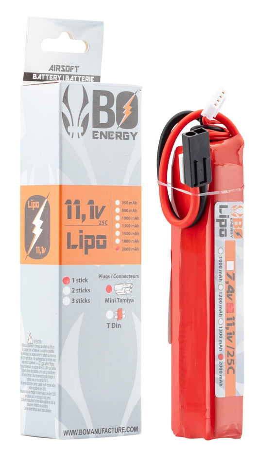 11.1V 2000 mAh 25C Lipo Battery