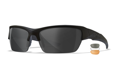 WX VALOR 2.5, Matte Black Frame, Grey/Clear/Light Orange Lens