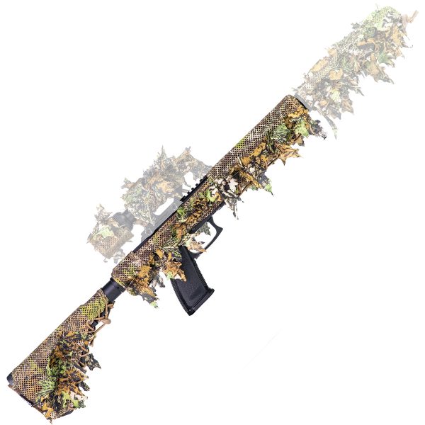 Camouflage til dit våben er vigtigt hvis du vil snige dig frem, uden at blive set. Klar til hurtig levering. Airsoftgeek.dk tilbyder gratis levering til hele Danmark (Minimum 400 kr) Stort udvalg af Airsoft, Hardball og Softguns til Danmarks billigste priser og omgående levering!