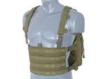 RYGSÆK M/ MOLLE FRONT - OD GREEN