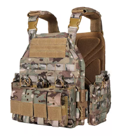 TACTICAL VEST M/ HURTIG BESPÆND - MULTICAM