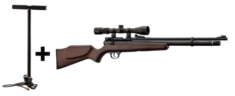 PCP Carbine Pakke 1317 Cal. 177 23 Joule M/ Kikkert & Pumpe
