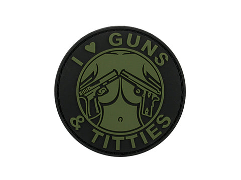 GUNS TITTIES PVC PATCH