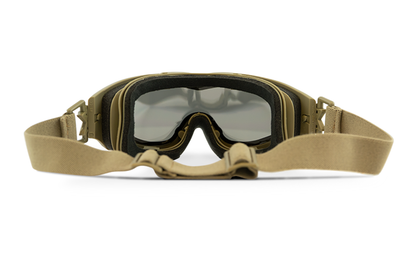 SPEAR DUAL, Matte Sand Color Frame, Grey/Clear/Clear Orange Lens