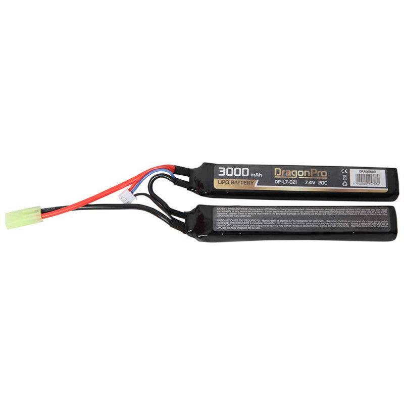 7.4V 3000mAh 20C LiPO (Nunchuck) 128x21x17.5mm