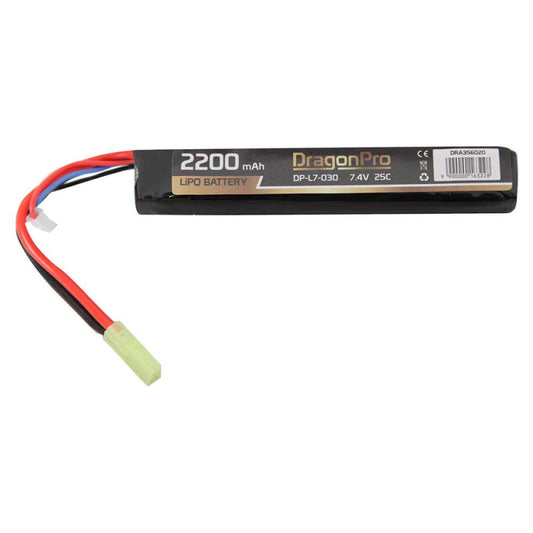 7.4V 2200mAh 25C LiPO 127x21x24mm