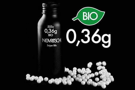 Bio nedbrydelig Airsoft kugler fra Novritsch