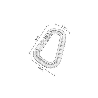 Karabinhage 8cm - sort